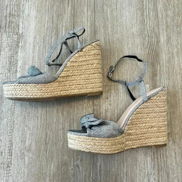 Womens Wild Diva Bowtie Wedges - 5.5 - Picture 5 of 8